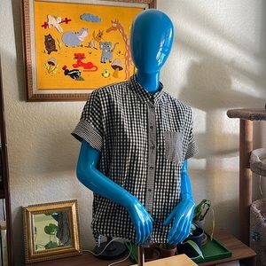 Madewell Gingham-Play Button-Down Shirt